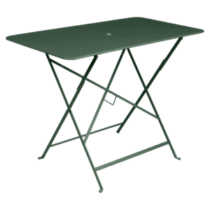 Tmavě zelený kovový skládací stůl Fermob Bistro 97 x 57 cm