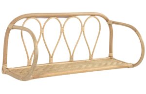 Ratanová police Kave Home Nyarai 58 x 25 cm