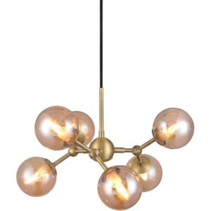 Halo Design Skleněné závěsné světlo Atom 45 cm