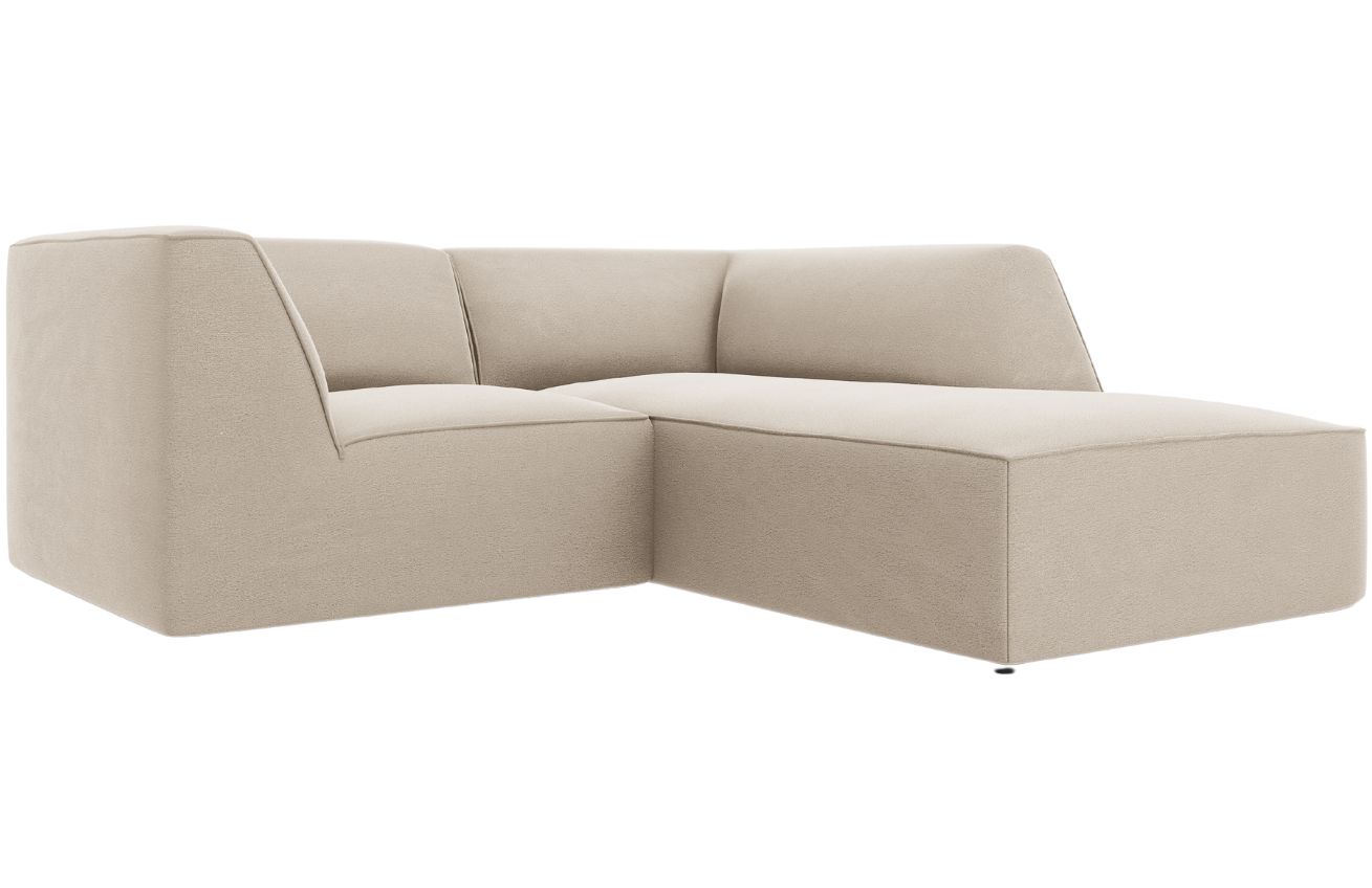 Micadoni Sametová rohová pohovka Ruby 186 cm