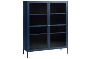 Unique Furniture Kovová vitrína Bronco 140 x 111 cm