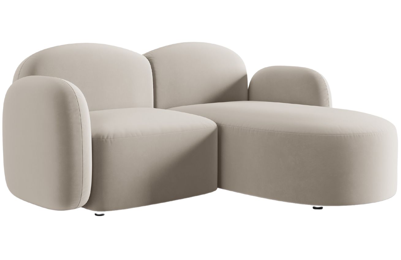 Micadoni Sametová rohová pohovka Blair 194 cm