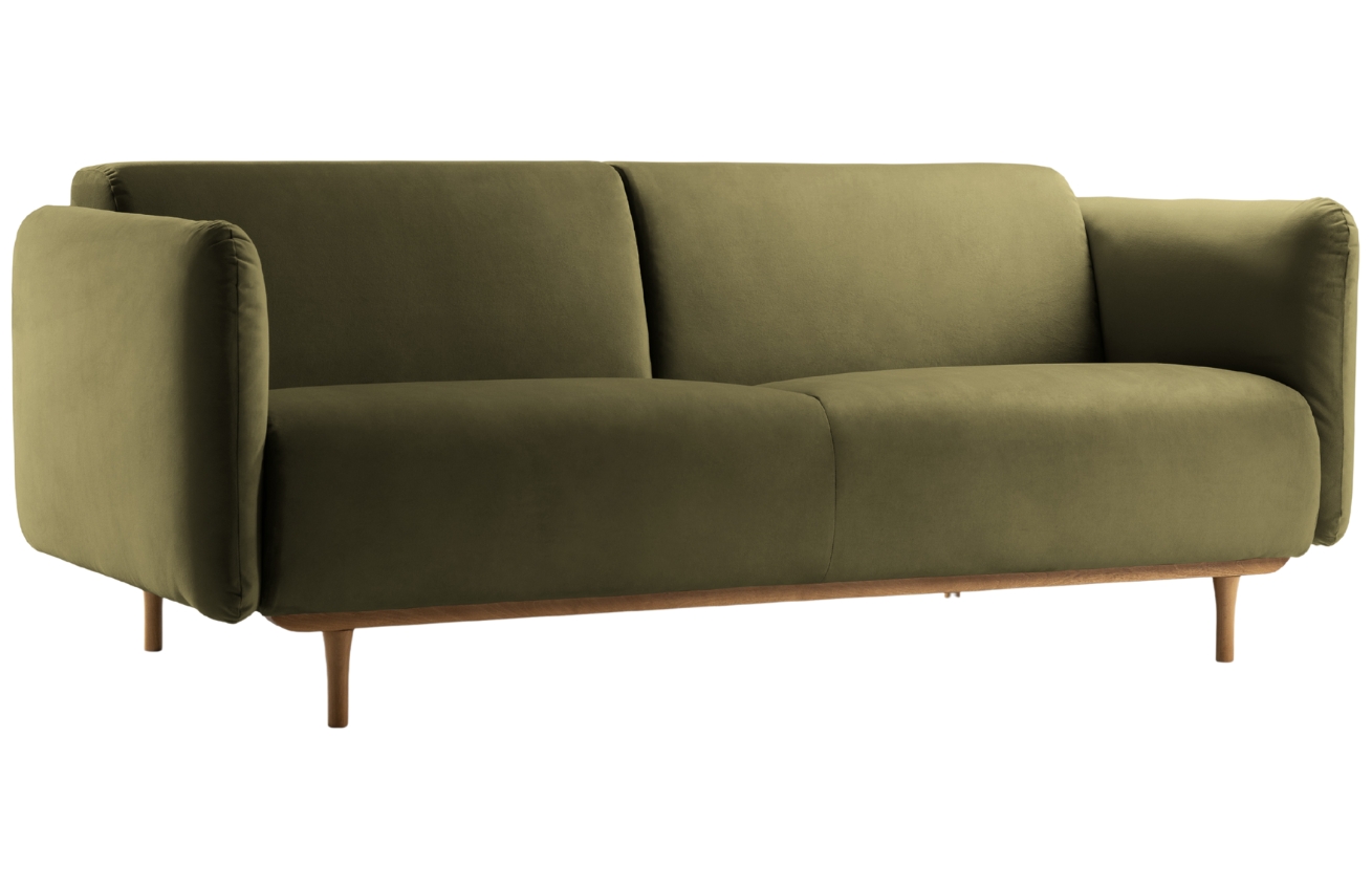 Micadoni Sametová pohovka Noomi 162 cm