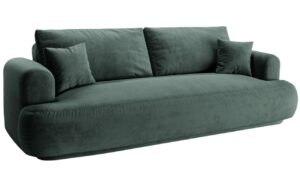 Micadoni Sametová rozkládací pohovka Ella 253 cm