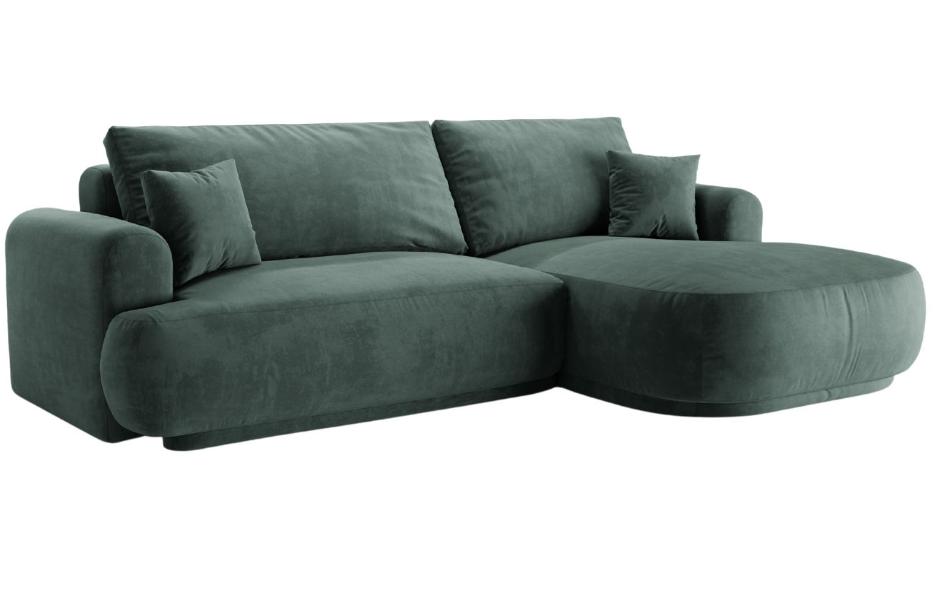 Micadoni Sametová rozkládací pohovka Ella 271 cm