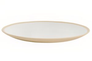 Kave Home Béžový keramický talíř Azir 27 cm