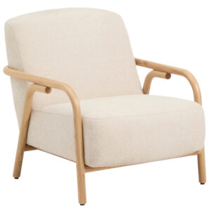 Kave Home Béžové čalouněné křeslo Sylo