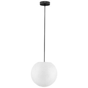 Nova Luce Bílé venkovní závěsné světlo Moon 30 cm