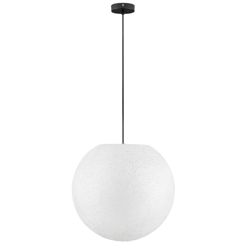 Nova Luce Bílé venkovní závěsné světlo Moon 50 cm