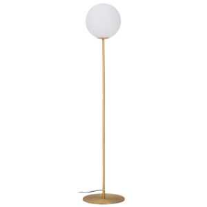 Kave Home Zlatá kovová stojací lampa Brisia 165 cm