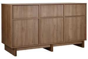 Hnědá dřevěná přebalovací komoda Quax Kyo