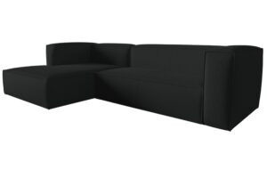 Cosmopolitan Design Antracitově šedá rohová pohovka Mackay 282 cm