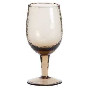 Kave Home Hnědá sklenice na víno Sileia