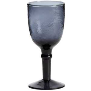 Kave Home Modrá sklenice na víno Vinea