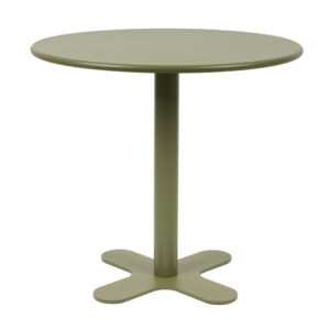 White Label Zelený zahradní bistro stolek SANJAY 80 cm