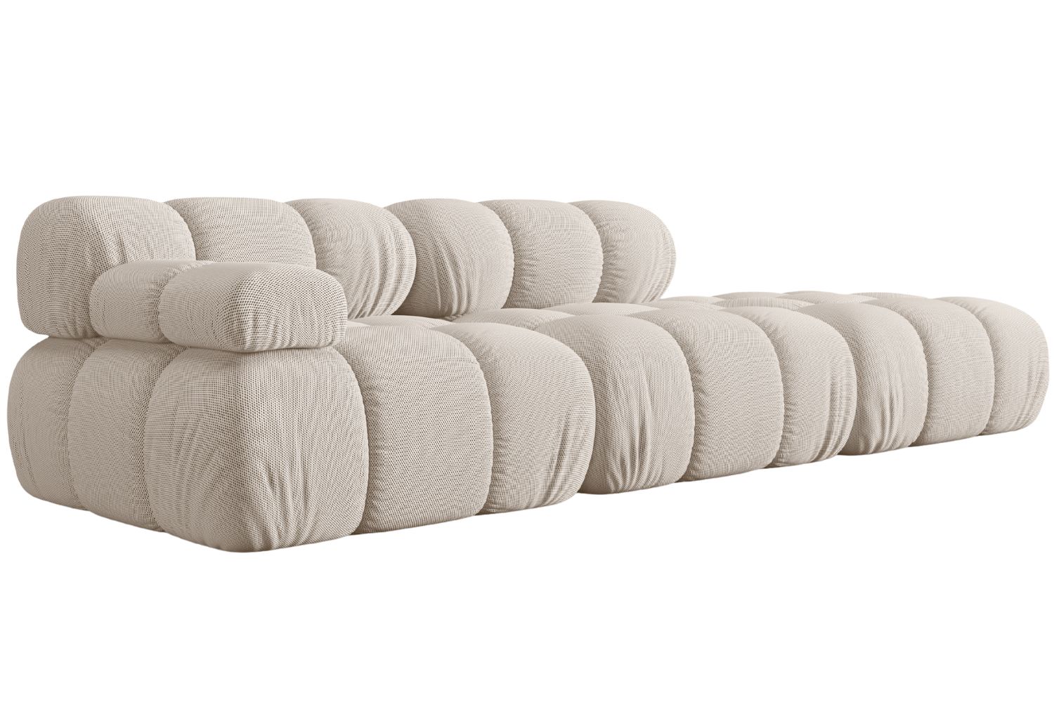 Micadoni Světle béžová čtyřmístná pohovka Bellis 282 cm