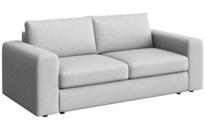 Rodier Světle šedá trojmístná pohovka Baga 218 cm