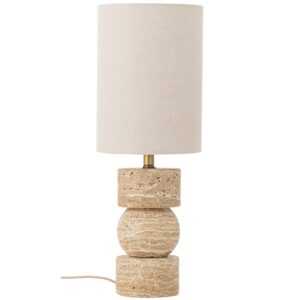Bloomingville Béžová kamenná stolní lampa Marci