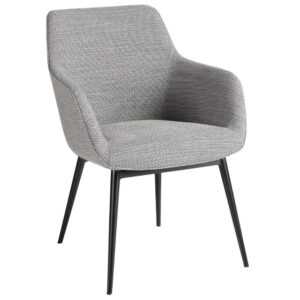 Angel Cerdá Šedá čalouněná jídelní židle No. 4222