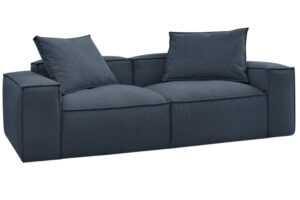 Bobochic Paris Tmavě modrá trojmístná pohovka Boheme 260 cm