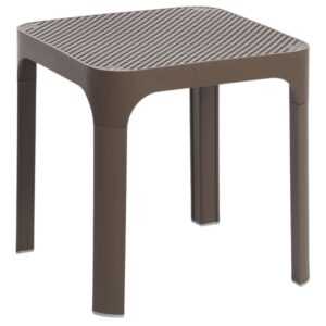 Nardi Hnědý plastový zahradní stolek Net 40 x 40 cm