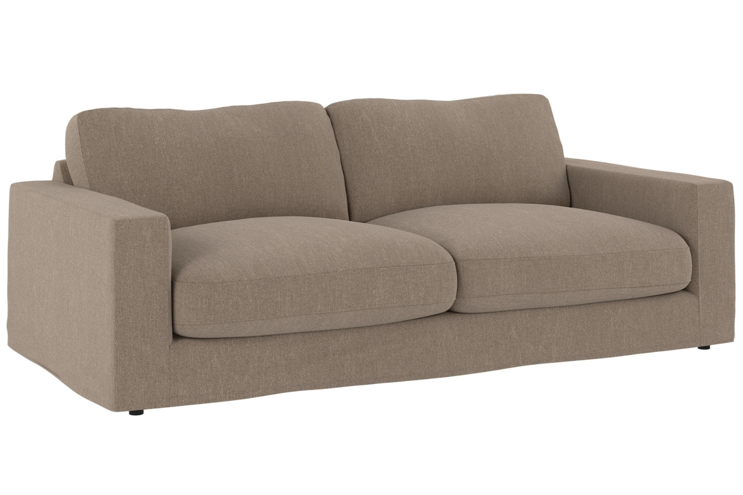 Rowico Hnědá trojmístná pohovka LANGDON 216 cm