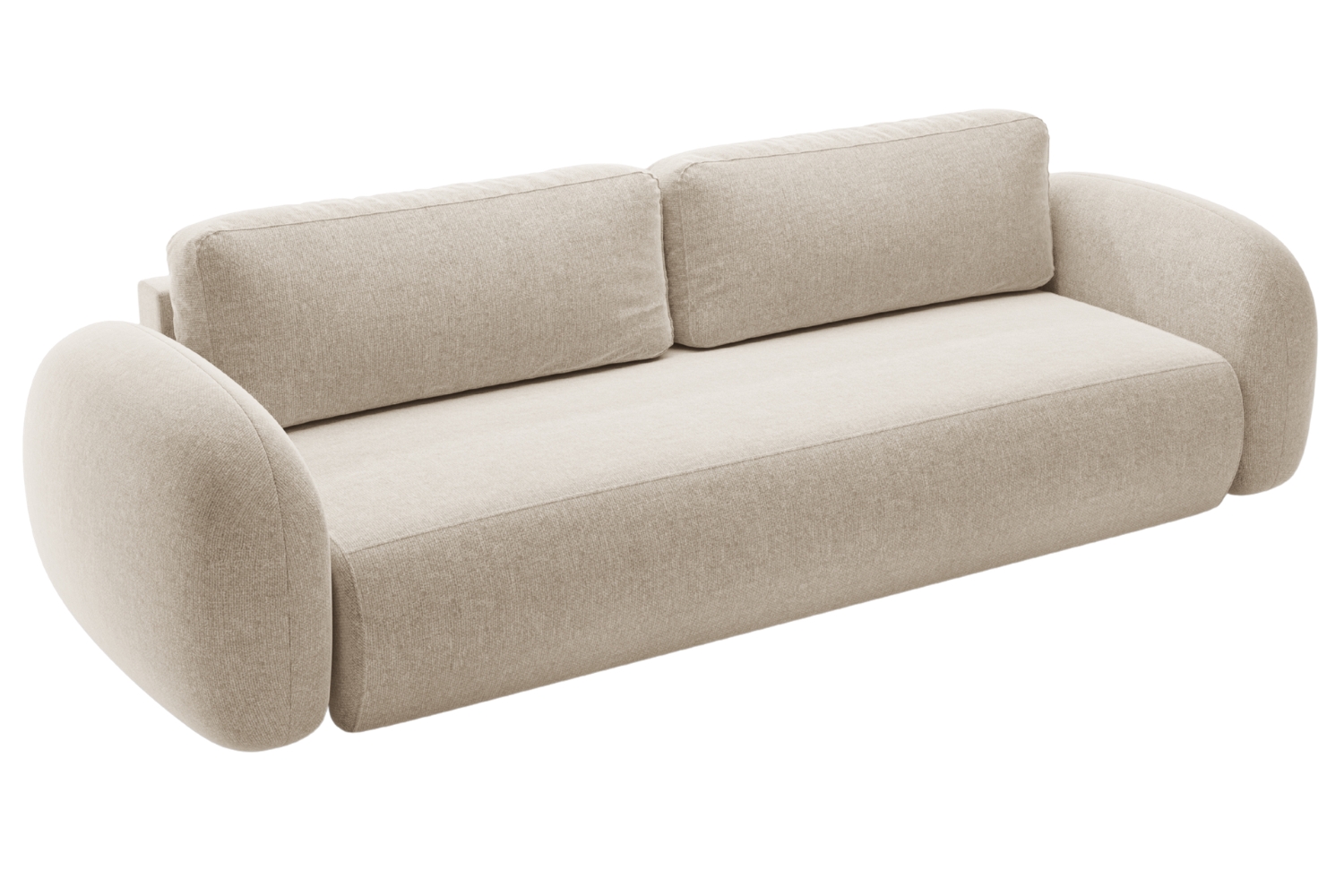 Maison Heritage Tmavě béžová rozkládací pohovka Kora 262 cm