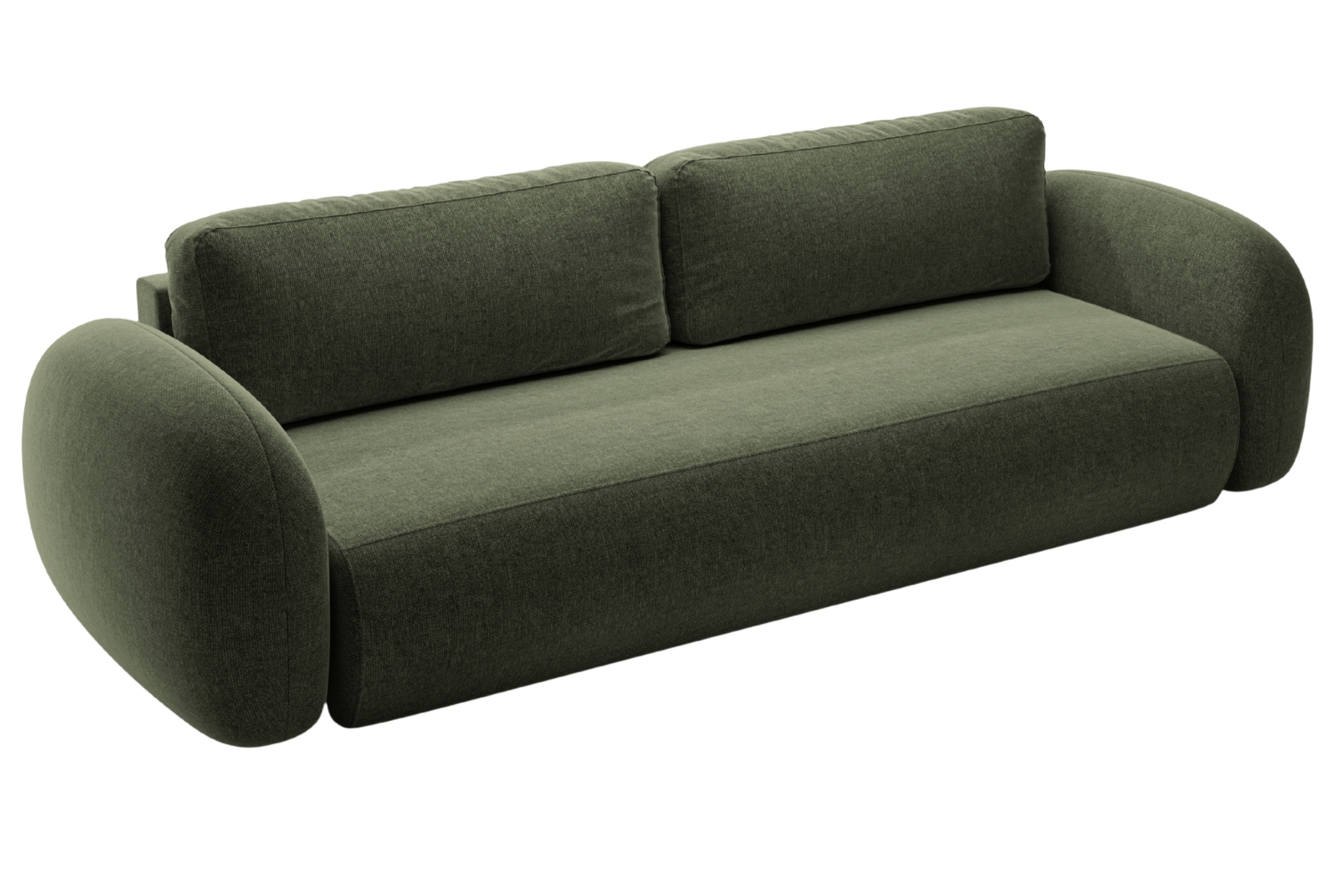 Maison Heritage Zelená rozkládací pohovka Kora 262 cm