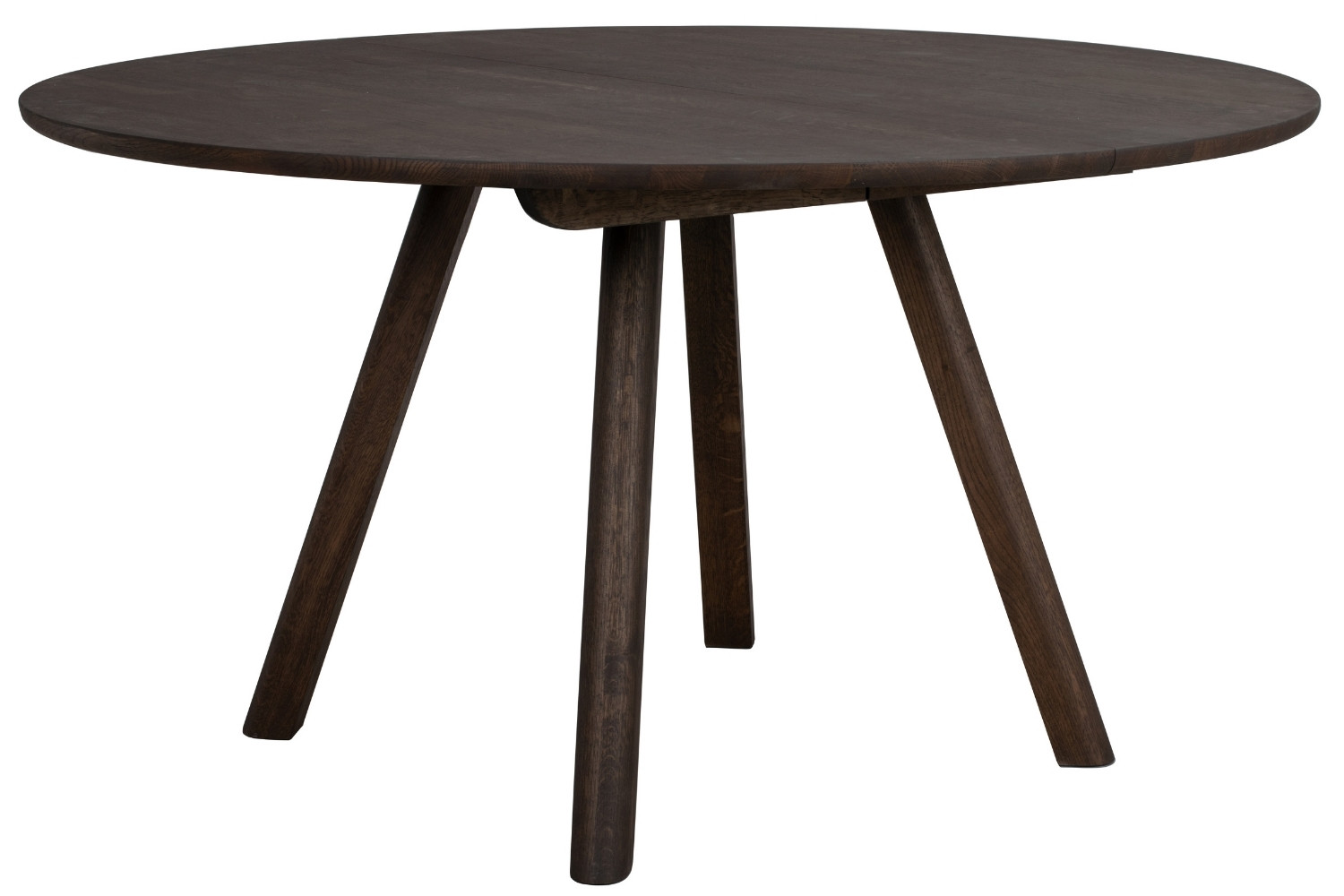 Rowico Hnědý dubový jídelní stůl CLAPPERTON ⌀ 140 cm