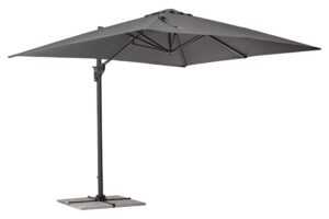 Bizzotto Šedý slunečník Porto 300 x 300 cm