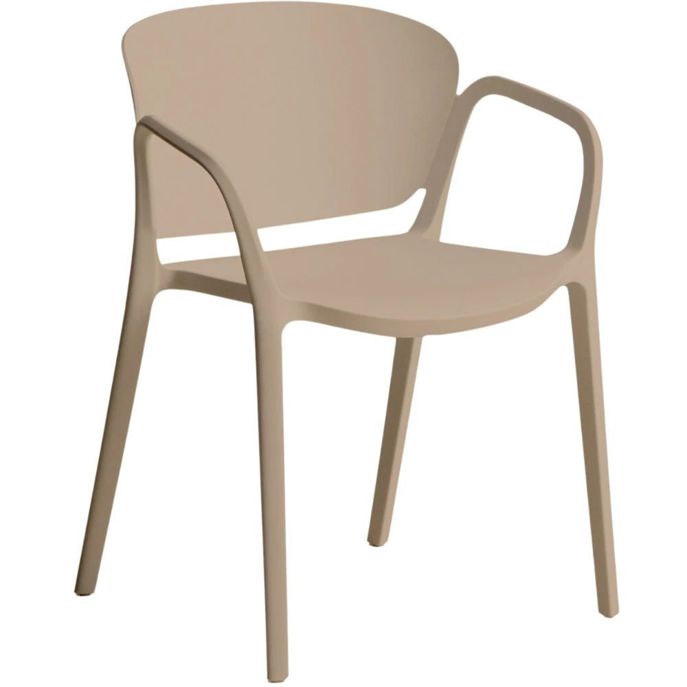 Kave Home Béžová plastová zahradní židle Ania