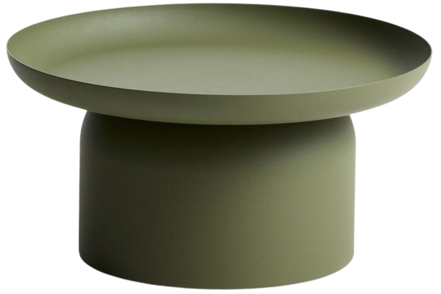 Kave Home Zelený kovový zahradní stolek Arcola Ø 70 cm