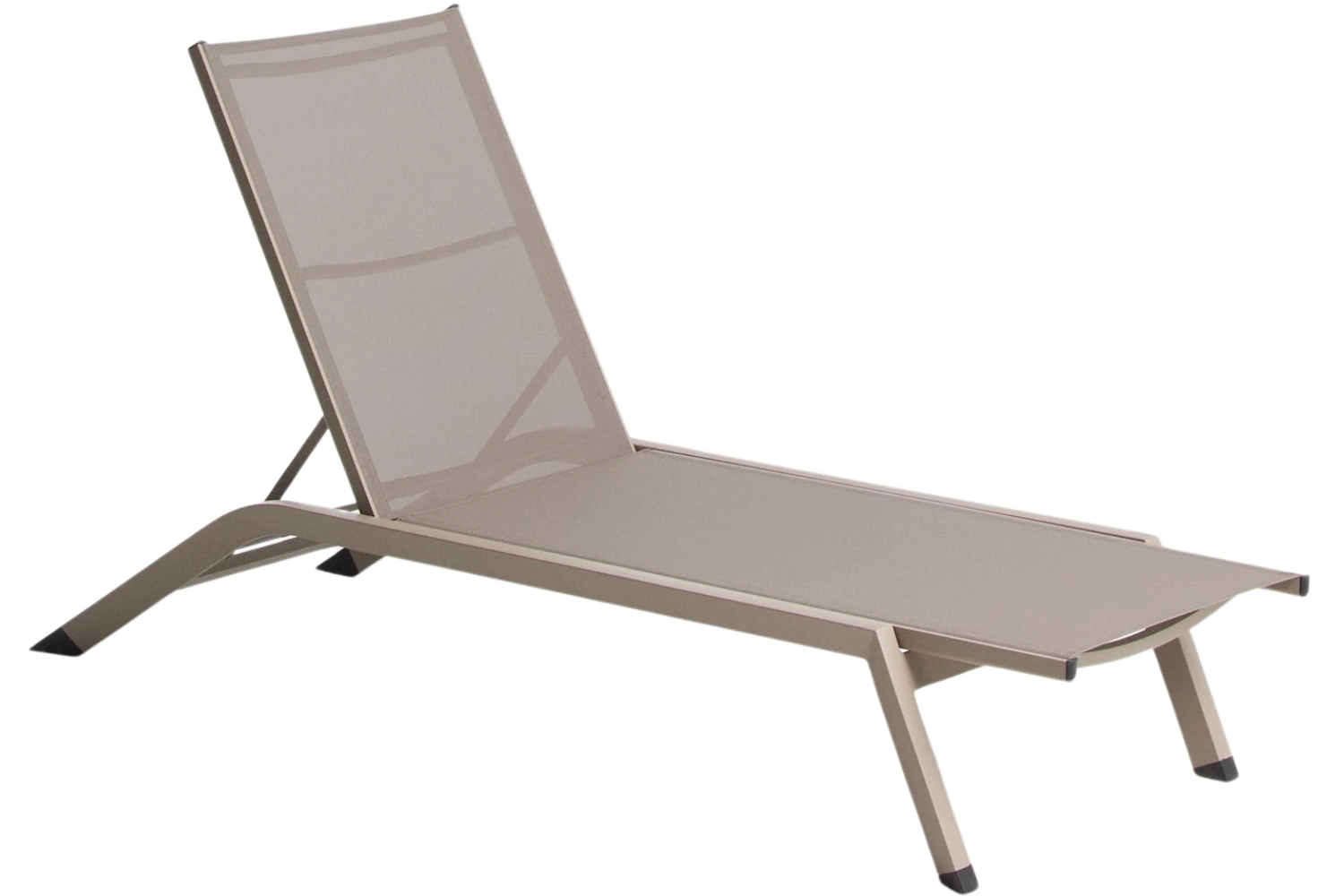 Kave Home Béžové hliníkové zahradní lehátko Capraia