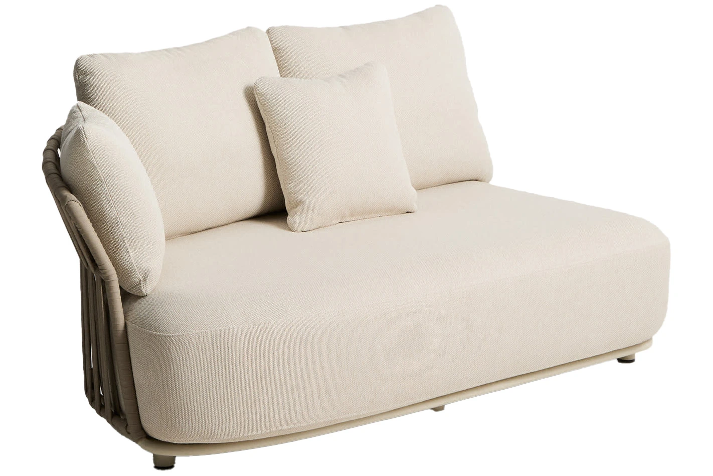 Kave Home Béžový zahradní modul Osani 170 cm s výpletem