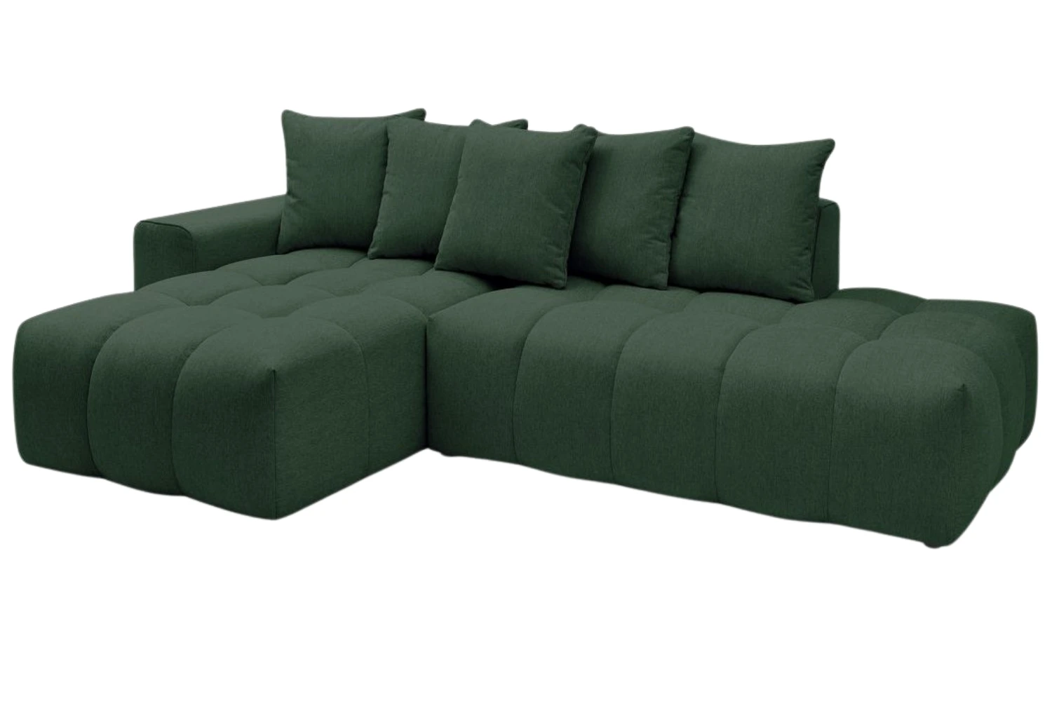 Bobochic Paris Zelená rohová pohovka Mont-Blanc 313 cm