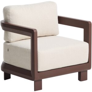 Kave Home Hnědo-béžové zahradní křeslo Nerano