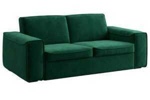 Mesonica Zelená sametová rozkládací pohovka Munro 205 cm