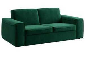 Mesonica Zelená sametová rozkládací pohovka Munro 205 cm