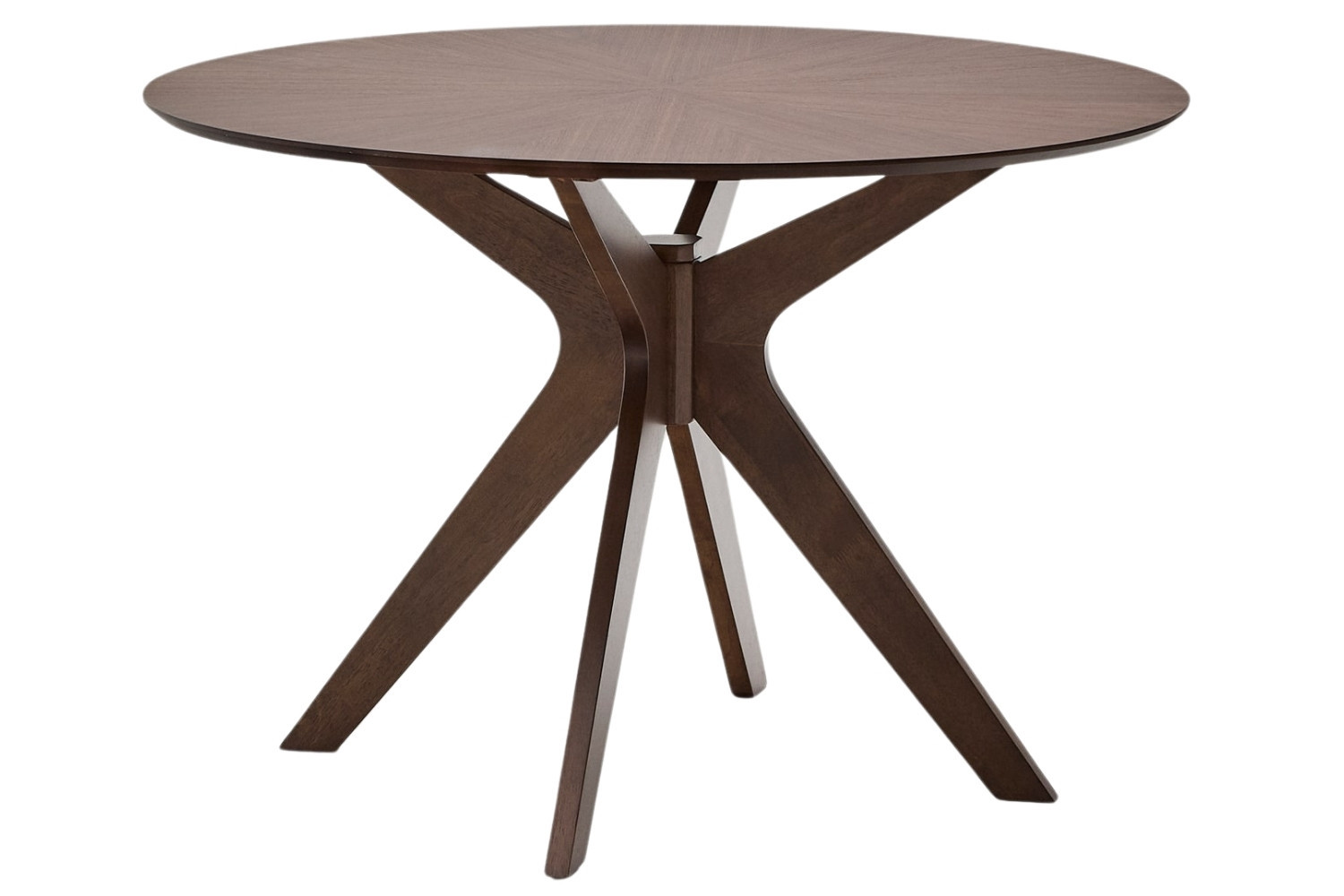 Kave Home Ořechový jídelní stůl Naanim ⌀ 100 cm