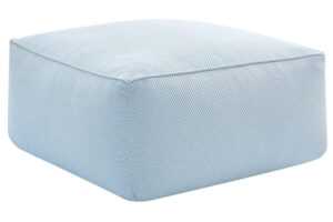 Bobochic Paris Světle modrá zahradní podnožka Riviera 80 x 80 cm