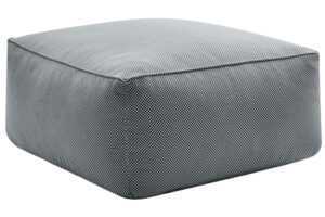 Bobochic Paris Černá zahradní podnožka Riviera 80 x 80 cm