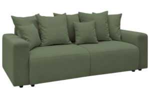 Bobochic Paris Zelená manšestrová rozkládací pohovka Envy 245 cm