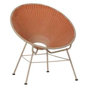 WOOOD Oranžové zahradní křeslo Kazoun