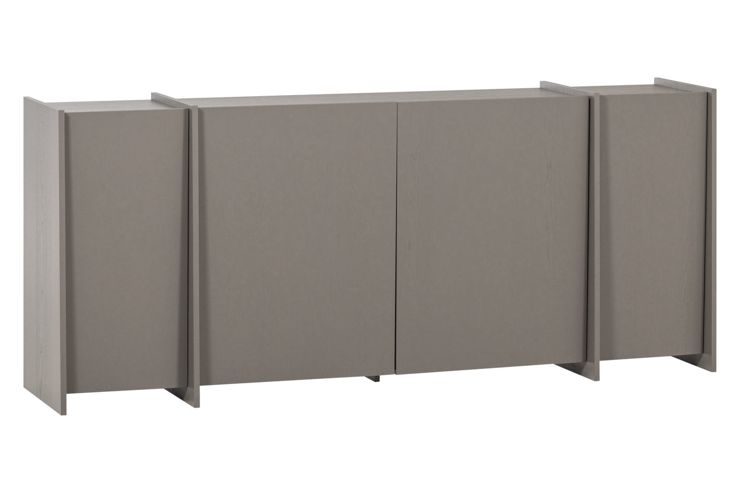 WOOOD Šedá dřevěná komoda Brock 200 x 44 cm