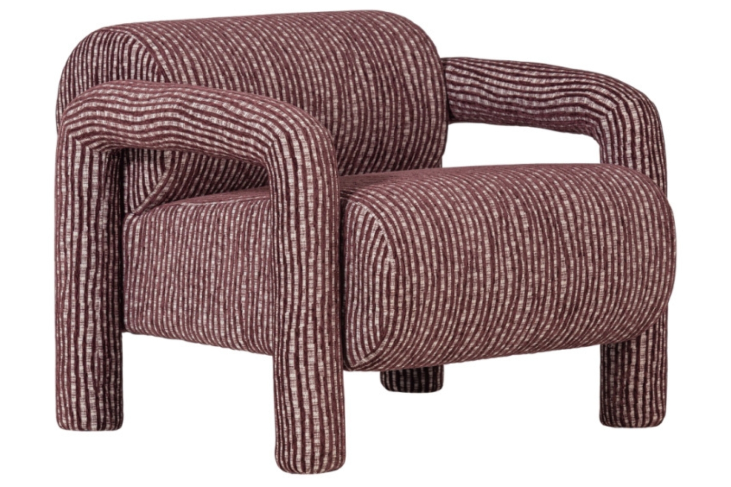 WOOOD Červené křeslo Lenny