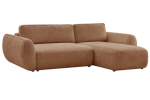 Bobochic Paris Terakotově oranžová rozkládací pohovka Denise 258 cm