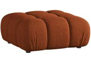 Micadoni Terakotově oranžová podnožka Bellis II. 94 x 94 cm