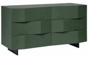 Olivově zelená komoda Marco Barotti Linea Diamond 120 x 45 cm
