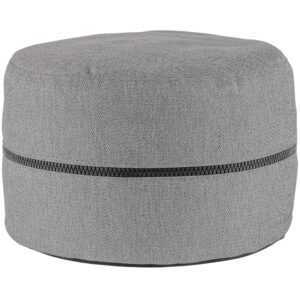 Bizzotto Šedý zahradní puf Gulizar Ø 50 cm