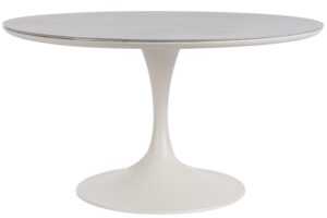 Bizzotto Krémový zahradní stůl Arnold Ø 120 cm s keramickou deskou